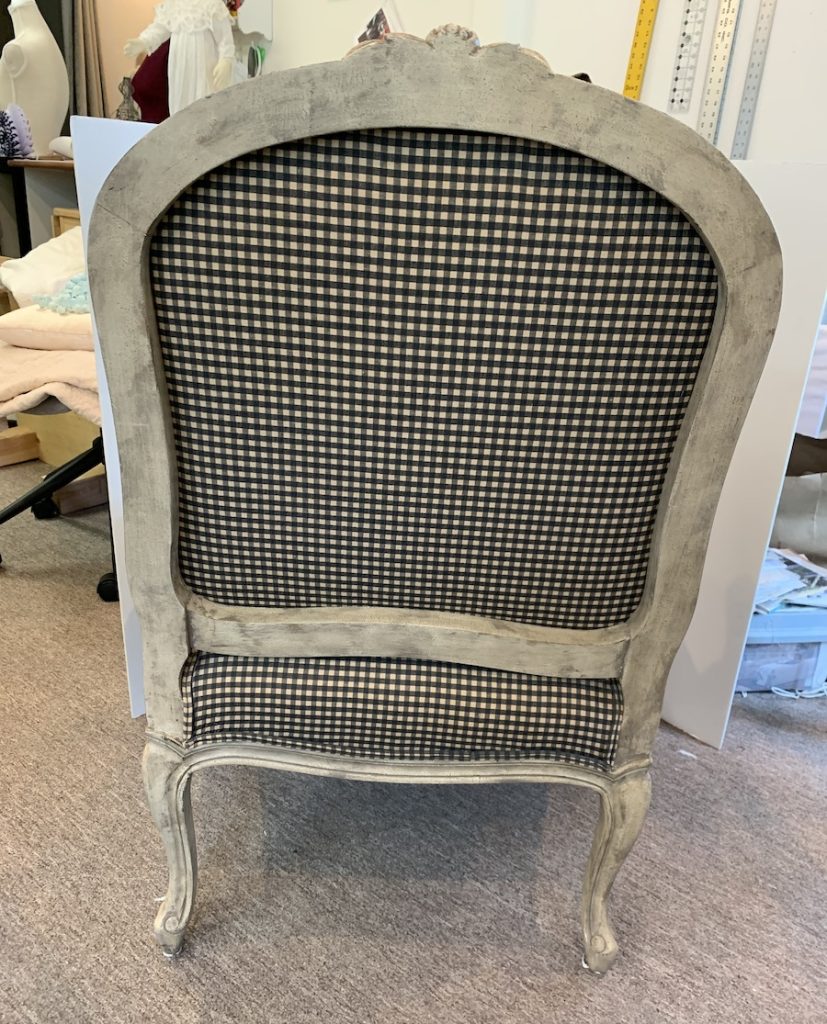 Home decor tailoring and expert stitching on old chair